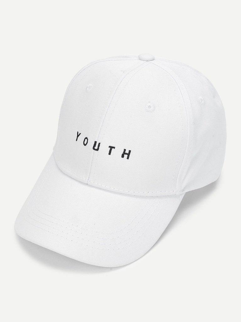 Embroidered Letter Baseball Cap--Des Mess