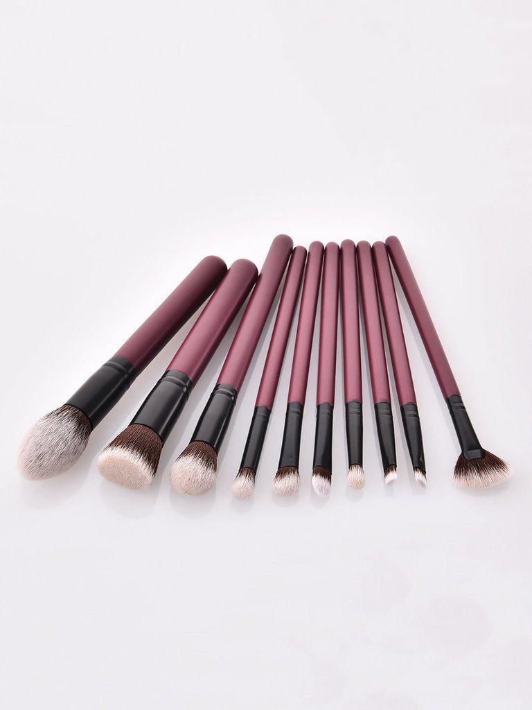 Two Tone Handle Makeup Brush Set 10Pc-makeup-Des Mess