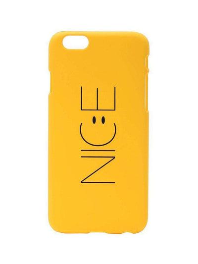 Yellow Letter Print iPhone Case-others-Des Mess