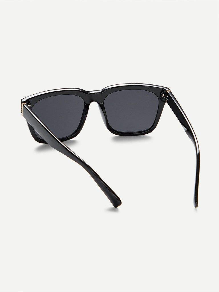 Oversized Flat Lens Sunglasses-accessories-Des Mess