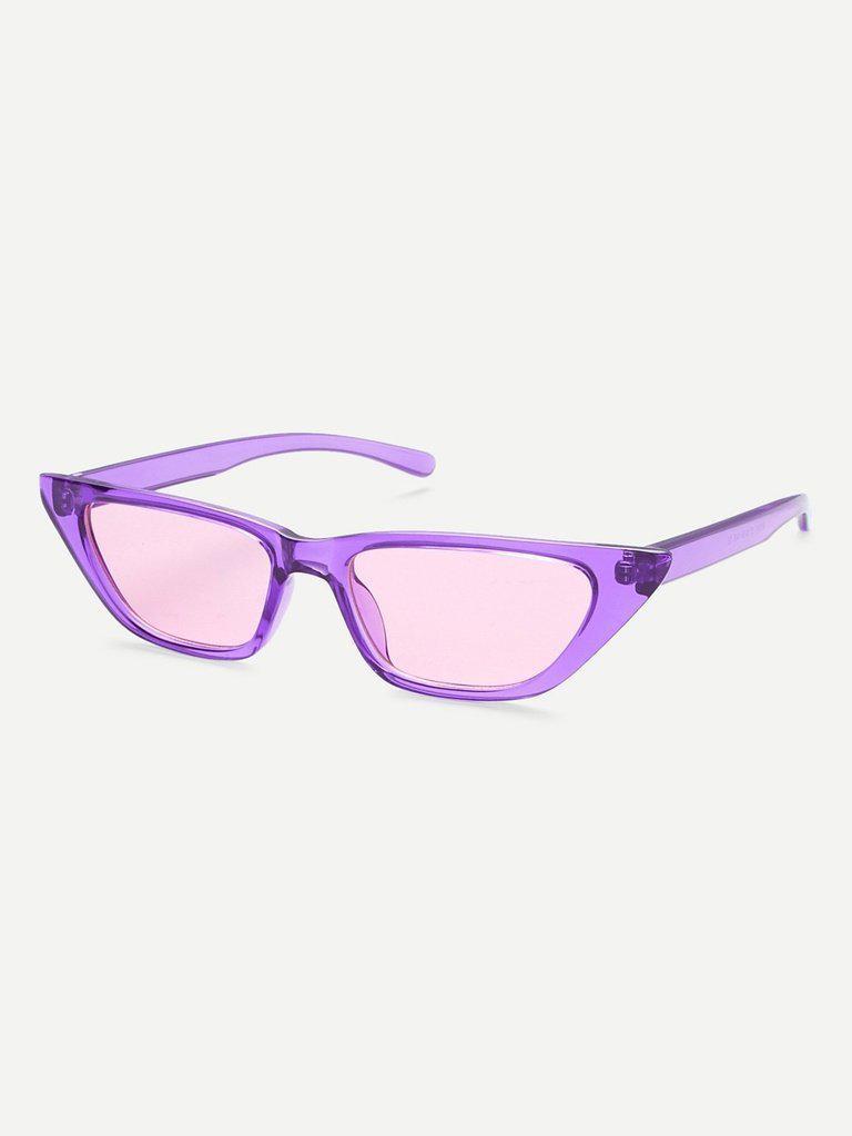 Cat Eye Mirror Lens Sunglasses-accessories-Des Mess