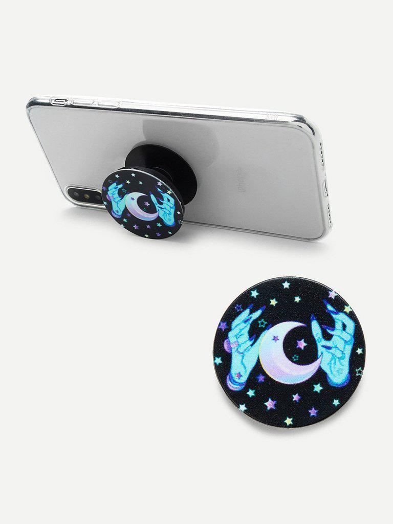 Star & Moon Print Gasbag Phone Holder-others-Des Mess