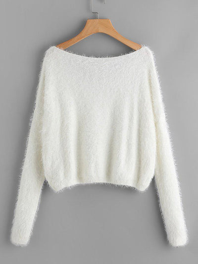 Single Pocket Front Fuzzy Jumper-outerwear-Des Mess