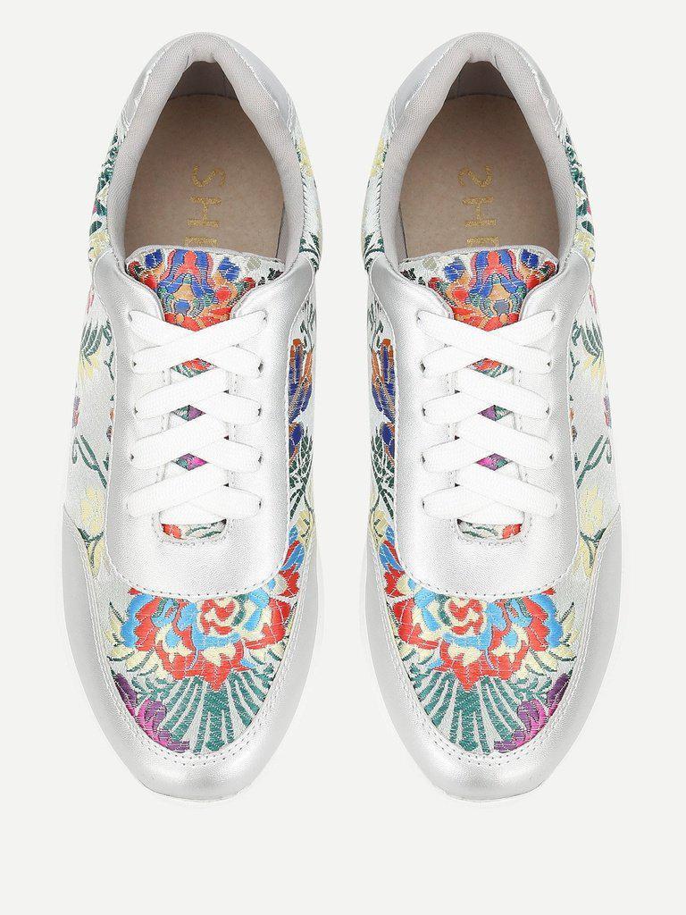 Low Top Embroidered Sneakers-shoes-Des Mess