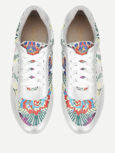 Low Top Embroidered Sneakers-shoes-Des Mess