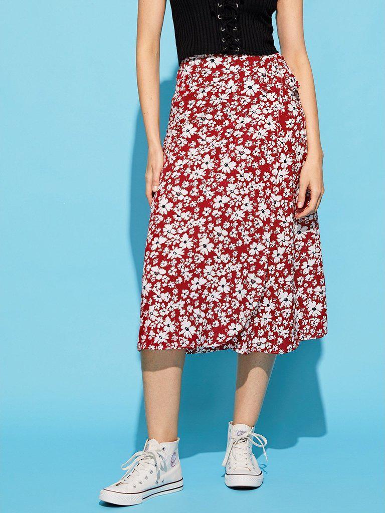 Calico Print Skirt-bottom-Des Mess
