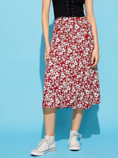 Calico Print Skirt-bottom-Des Mess