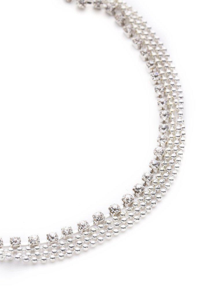Rhinestone Layered Chain Anklet-jewelry-Des Mess