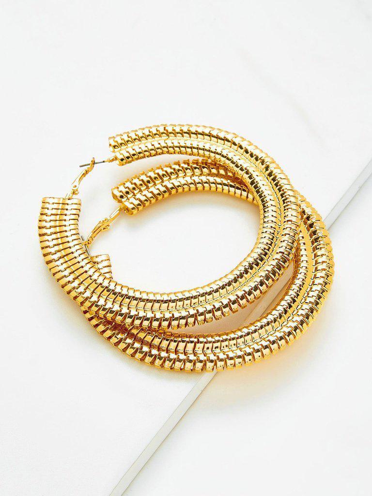 Exaggerated Big Circle Hoop Earrings-jewelry-Des Mess