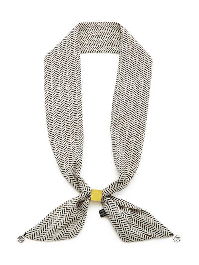 Graphic Print Skinny Scarf-accessories-Des Mess