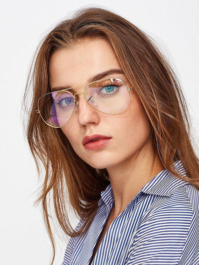 Top Bar Aviator Glasses-accessories-Des Mess