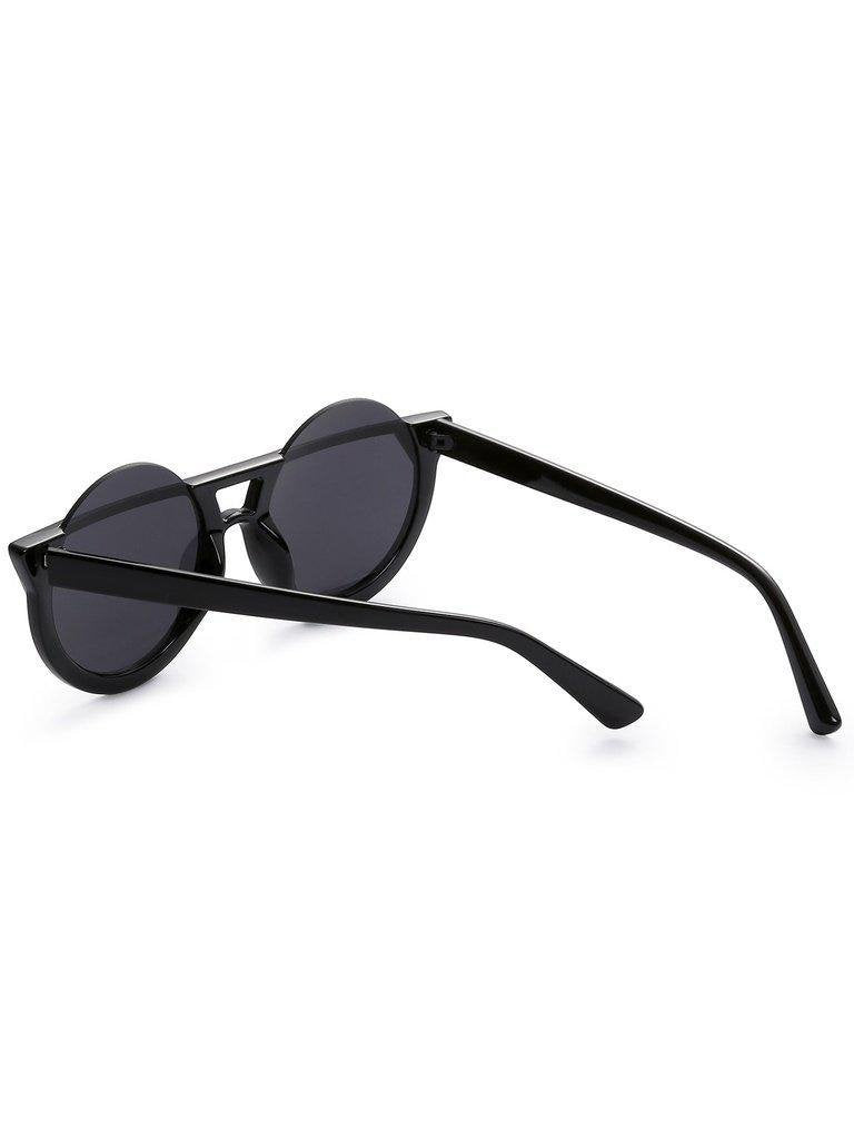 Super Dark Black Round Lens Sunglasses-accessories-Des Mess