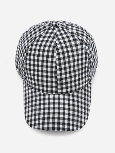 Gingham Baseball Cap--Des Mess