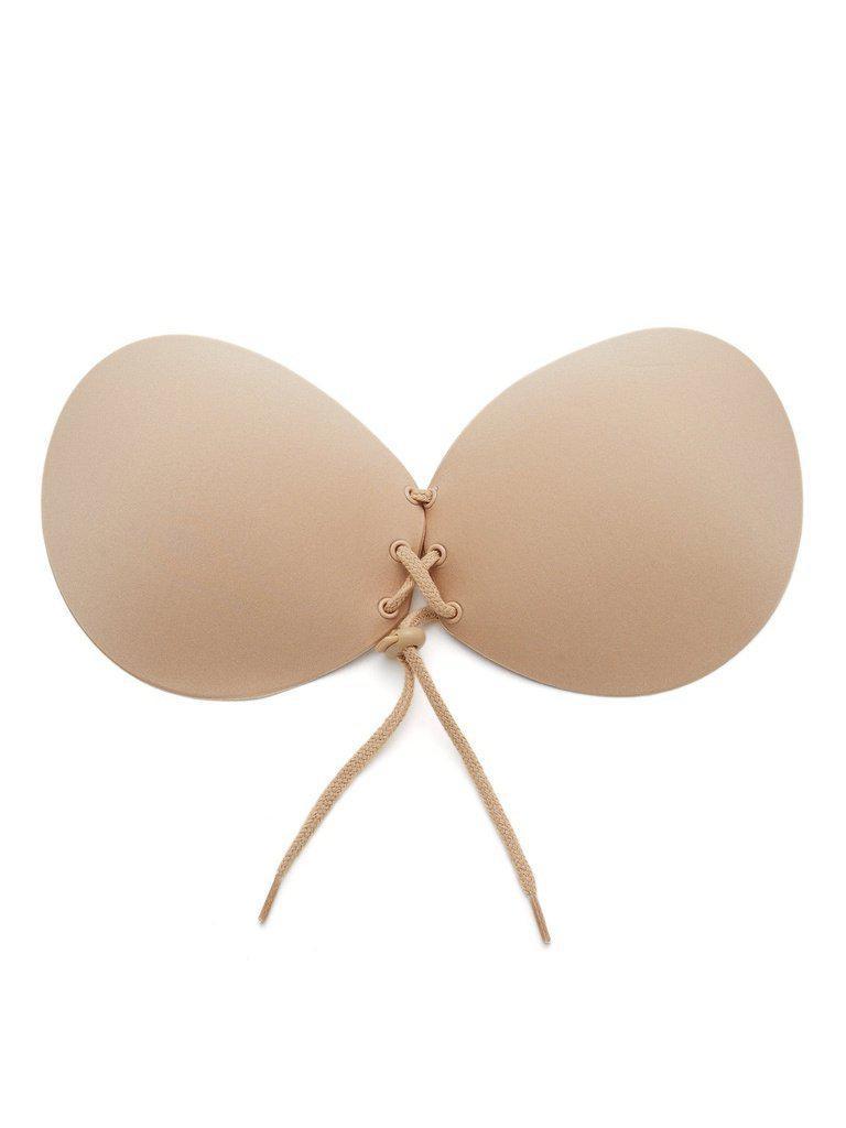 Seamless Lace Up Push Up Self Adhesive Bra-lingerie-Des Mess