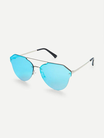 Flash Lens Rimless Sunglasses-accessories-Des Mess