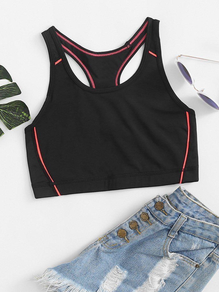 Racerback Sports Bra-sportswear-Des Mess
