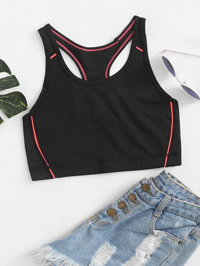 Racerback Sports Bra-sportswear-Des Mess