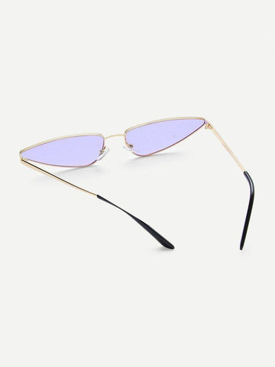 Tinted Lens Metal Frame Sunglasses-accessories-Des Mess