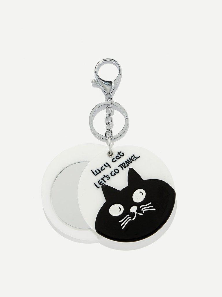 Cat Pattern Round Charm-others-Des Mess