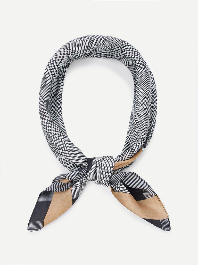 Houndstooth Pattern Bandana-accessories-Des Mess
