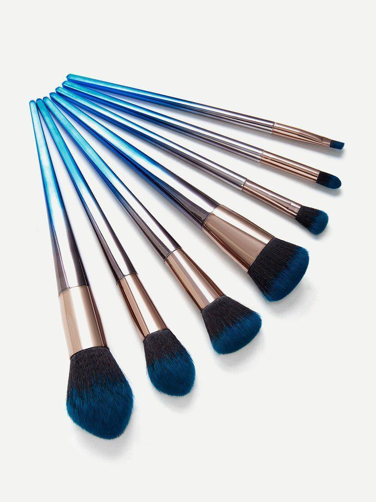 Two Tone Bristle Makeup Brush 7pcs-makeup-Des Mess