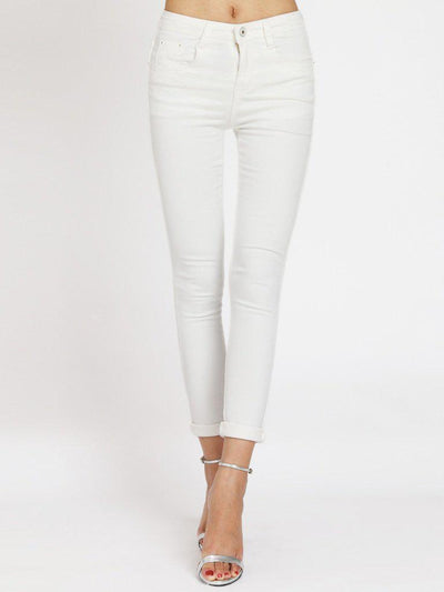 Cuffed Ankle Jeans-bottom-Des Mess