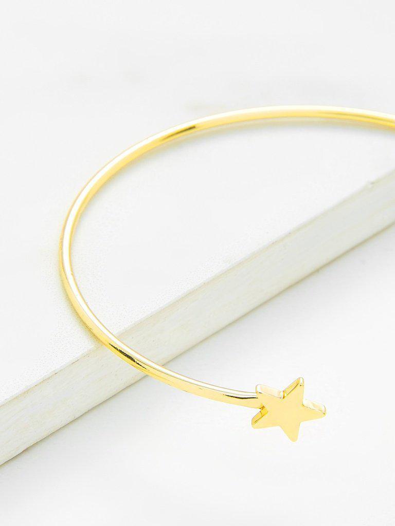 Moon & Star Design Cuff Bracelet-jewelry-Des Mess