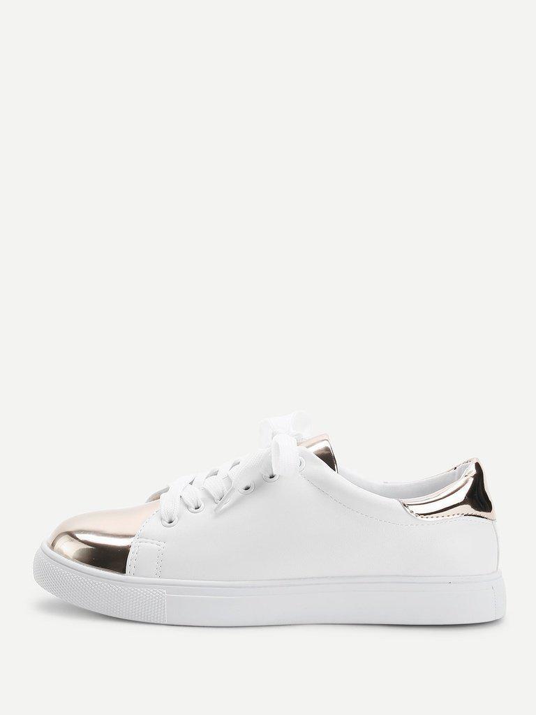 Two Tone Round Toe Sneakers-shoes-Des Mess