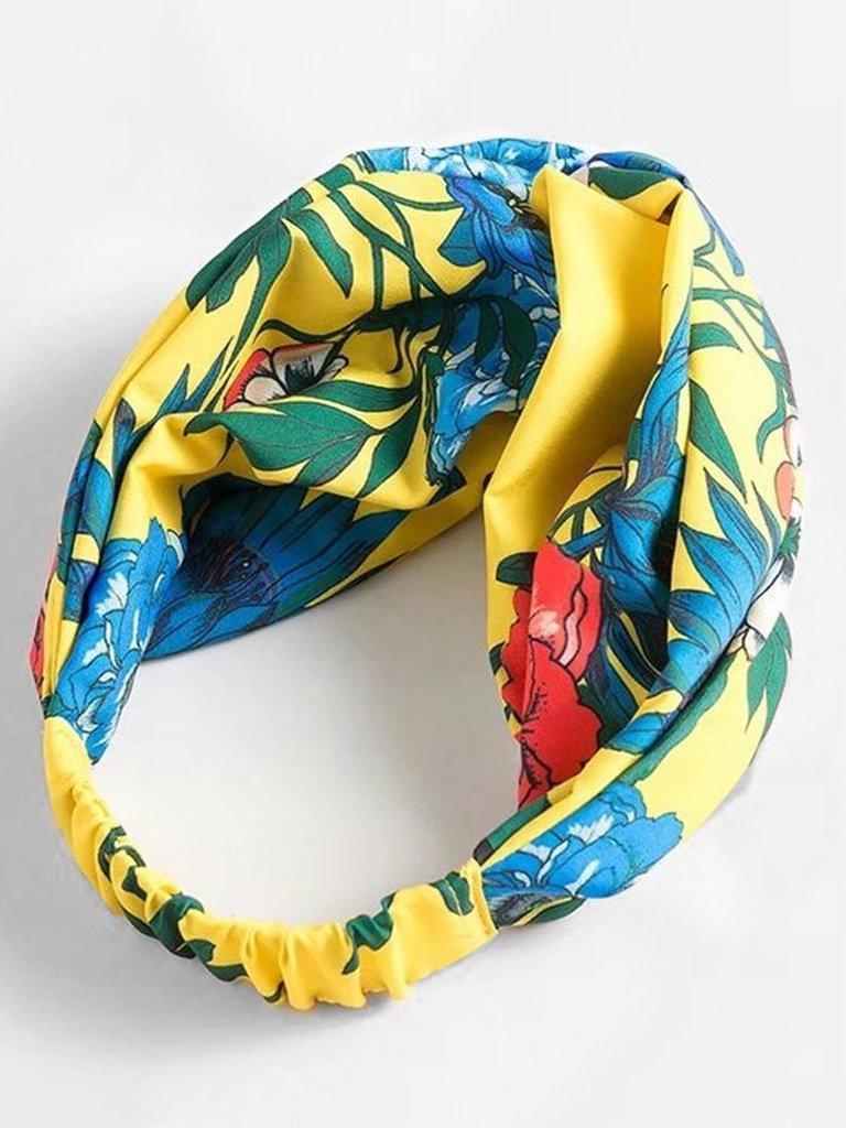 Jungle Print Twist Headband-hair-Des Mess