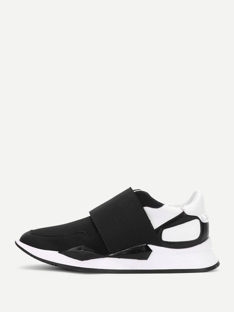 Two Tone Slip On Sneakers