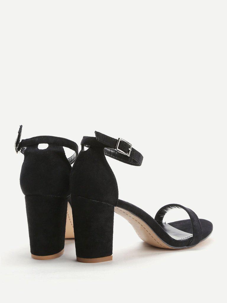 Two Part Block Heeled Sandals-shoes-Des Mess