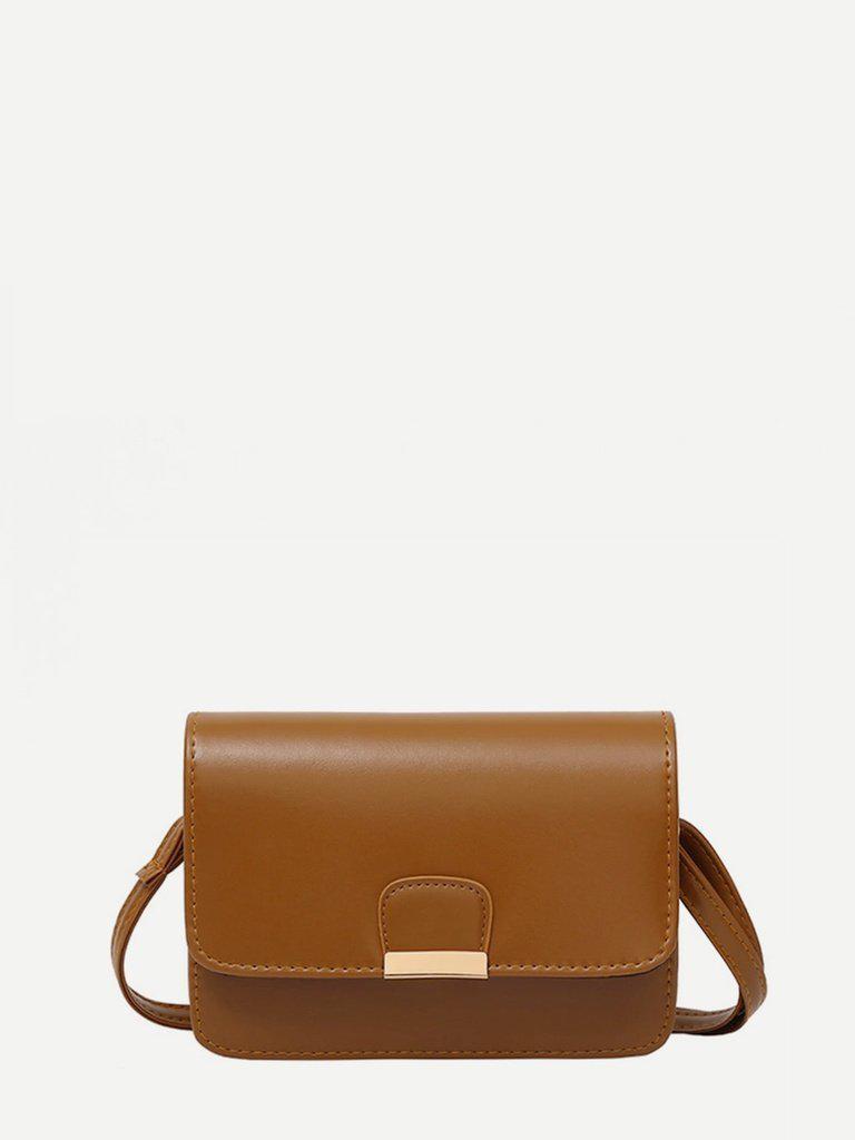 PU Flap Shoulder Bag-accessories-Des Mess