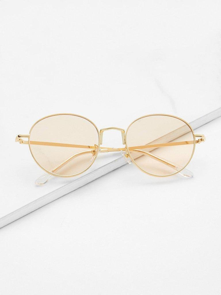 Tinted Flat Lens Sunglasses-accessories-Des Mess