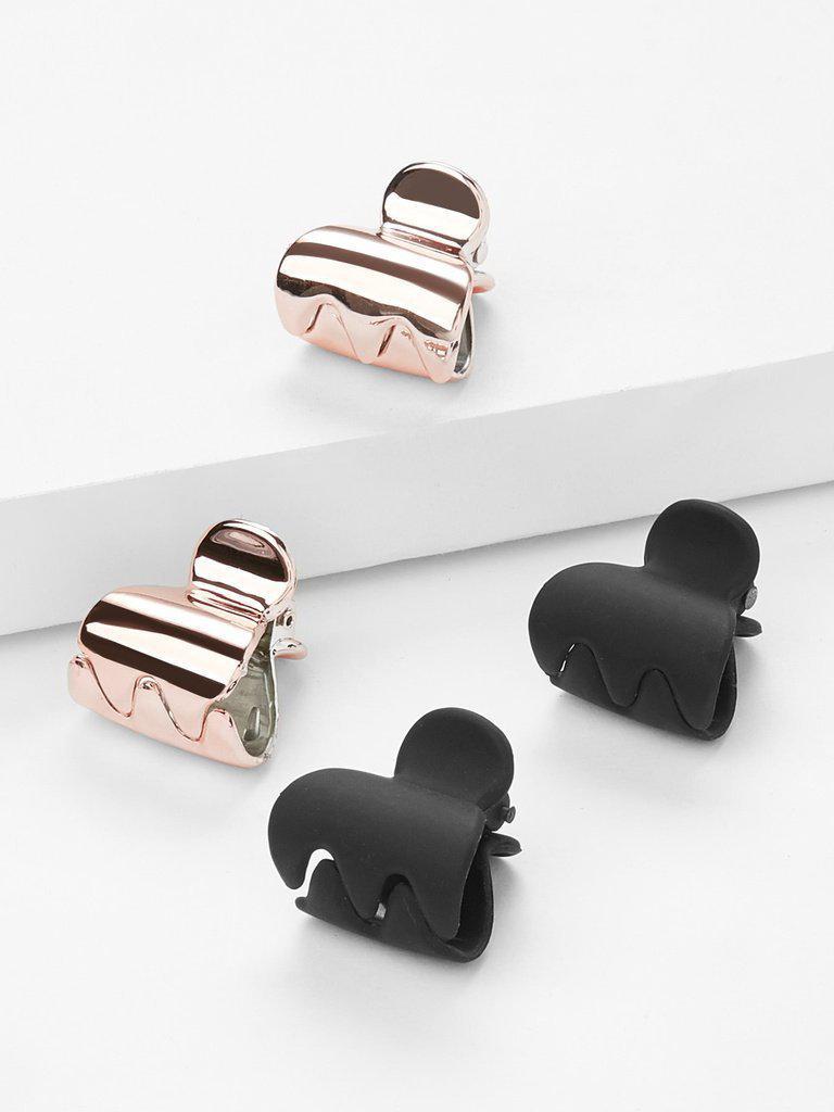Two Tone Hair Clip 2Pairs-hair-Des Mess