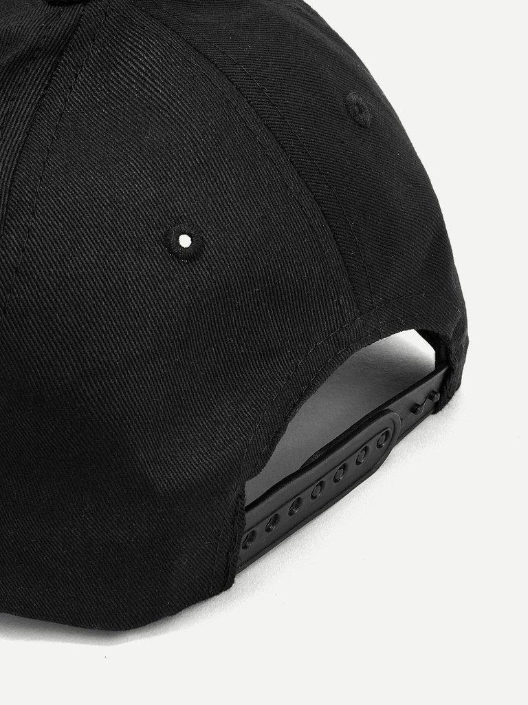 Embroidered Letter Baseball Cap-accessories-Des Mess