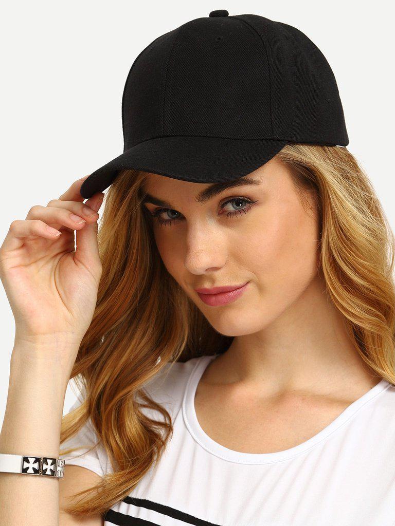Black Simple Baseball Cap-accessories-Des Mess