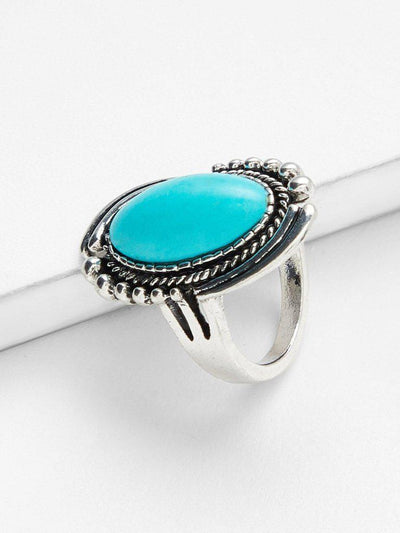 Oval Gemstone Ring-jewelry-Des Mess