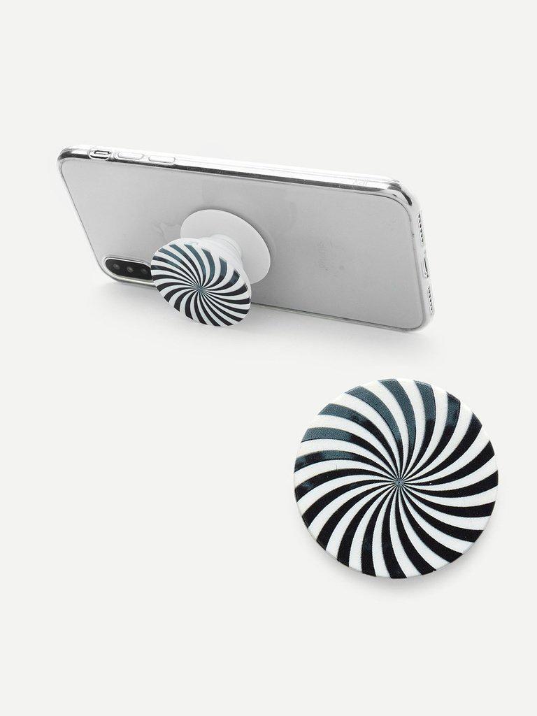 Spiral Lines Gasbag Phone Holder-others-Des Mess