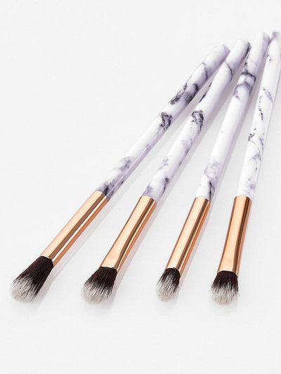 Marble Handle Makeup Brush 4pcs-makeup-Des Mess