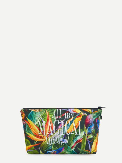 Jungle Print Makeup Bag-makeup-Des Mess