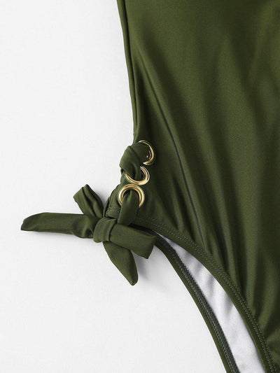 Lace Up Swimsuit-swimwear-Des Mess