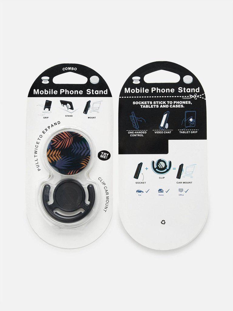 Tropical Print Round Gasbag Phone Holder-others-Des Mess