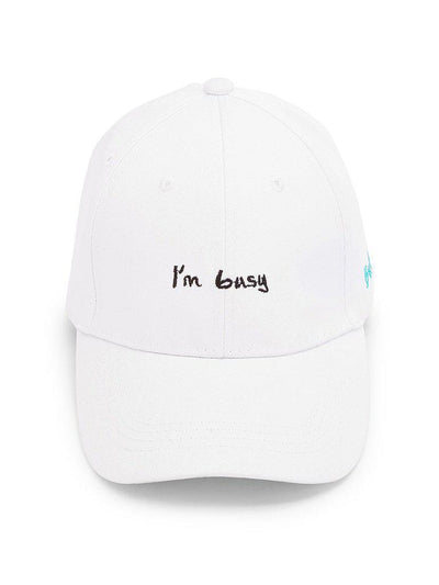 Embroidered Letter Baseball Cap-accessories-Des Mess