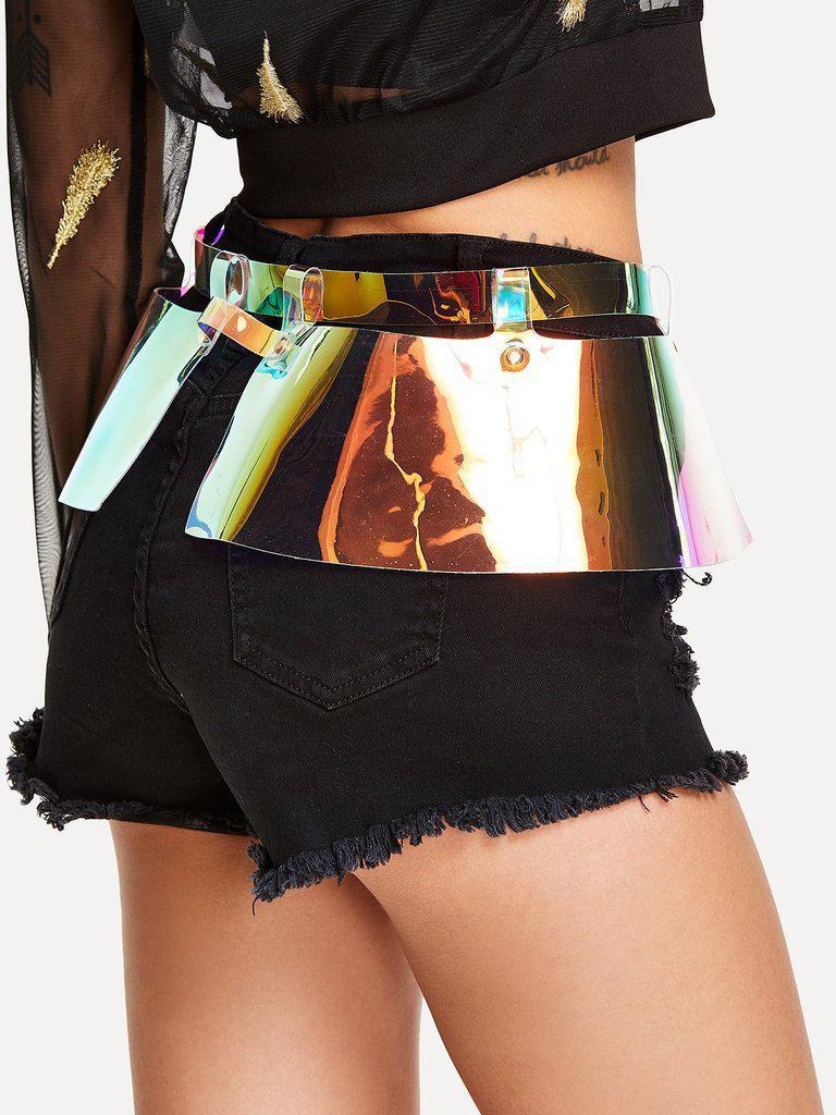 Iridescent Exaggerated Belt-accessories-Des Mess