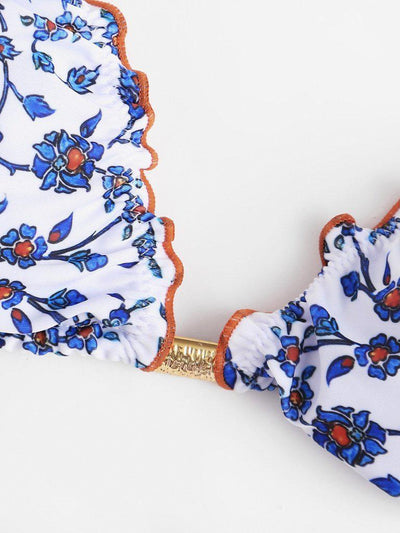 Calico Print Lettuce Bikini Set--Des Mess