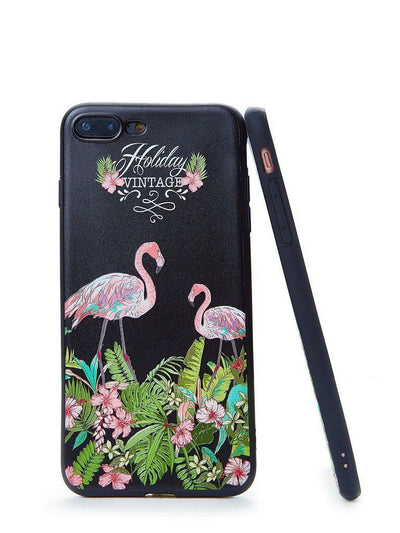 Flamingo Print Iphone Case-others-Des Mess