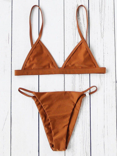 Sexy Triangle Bikini Set-swimwear-Des Mess