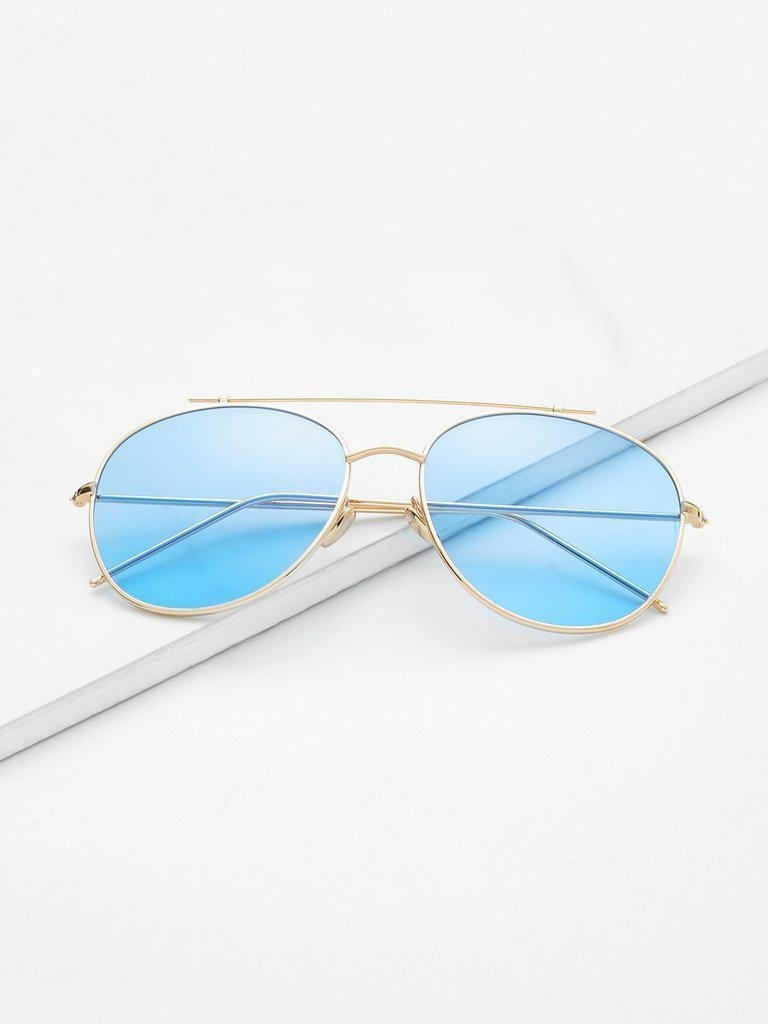 Top Bar Aviator Sunglasses-accessories-Des Mess