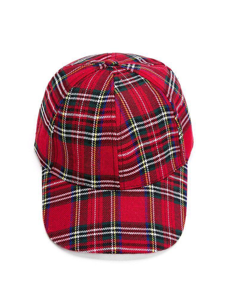 Plaid Baseball Cap-accessories-Des Mess