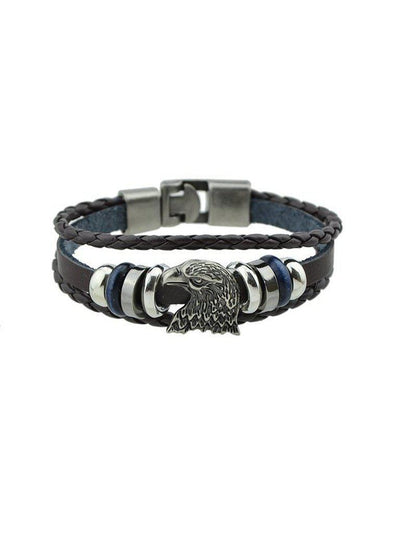 Brown Eagle Head Bracelet--Des Mess